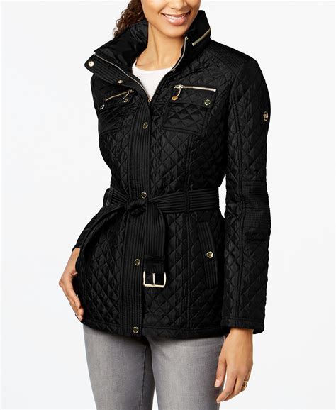 michael kors all weather coat|Michael Kors ladies padded coats.